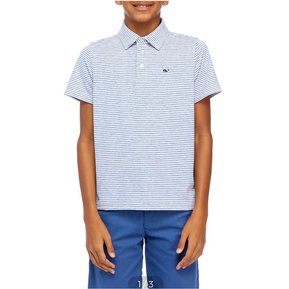 Vineyard Vines Sankaty Striped Performance Polo
